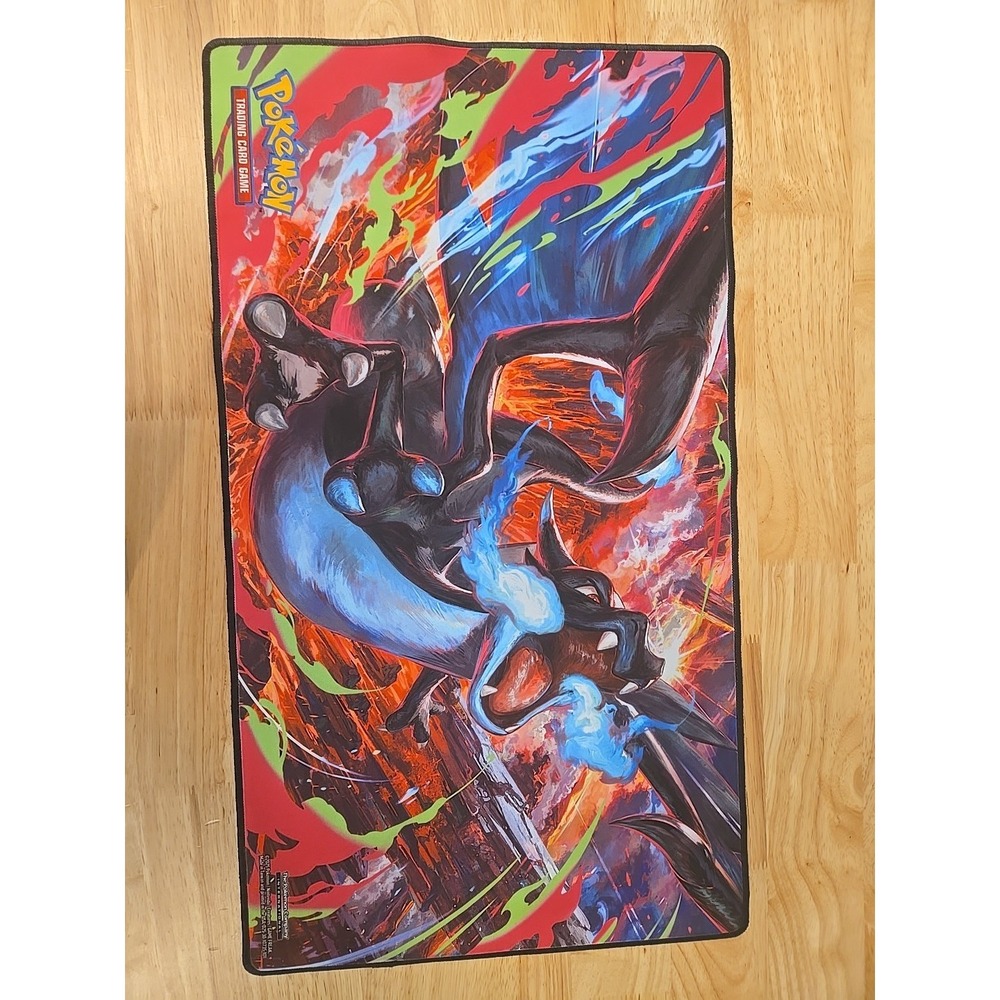 Mega Charizard X Board Game Pokemon Playmat Card Play Mat TCG CCG Pad Mousepad